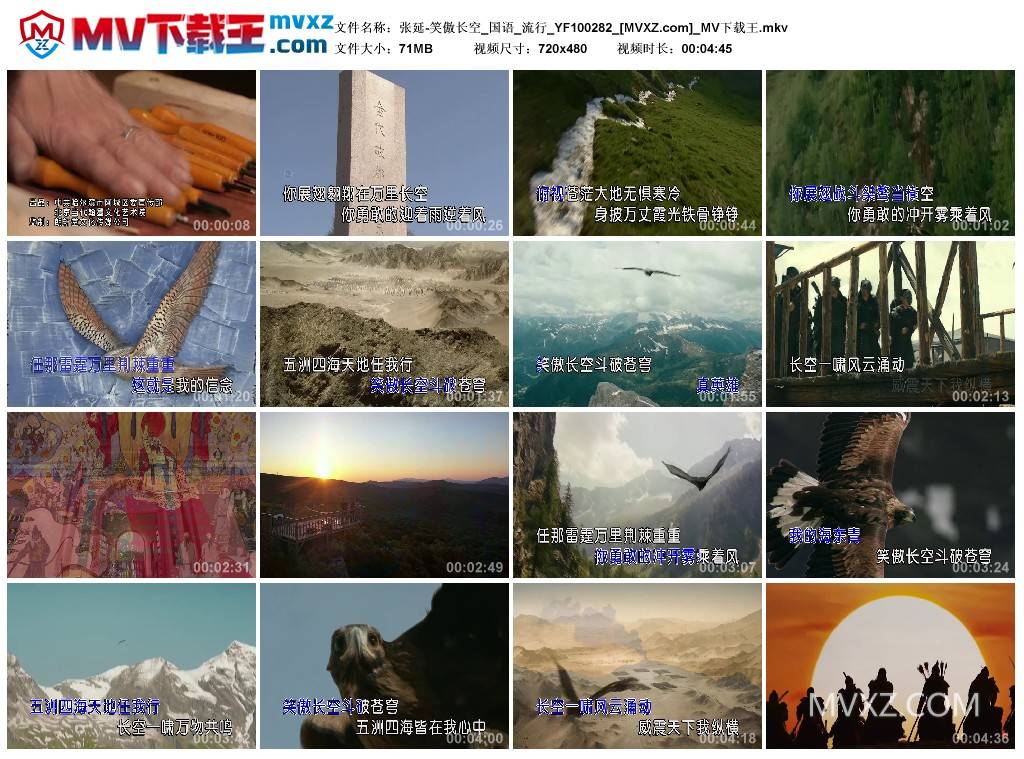 张延-笑傲长空_国语_流行_YF100282